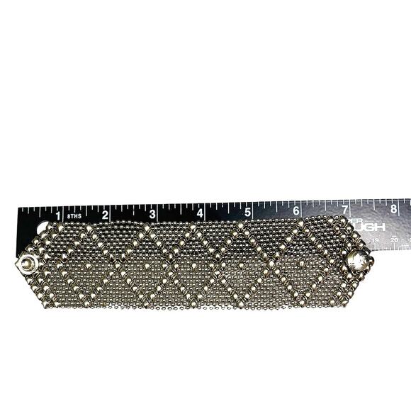 SERGIO GUTIERREZ Liquid Metal Collection B10-N Chrome Finish Bracelet - Picture 3 of 7